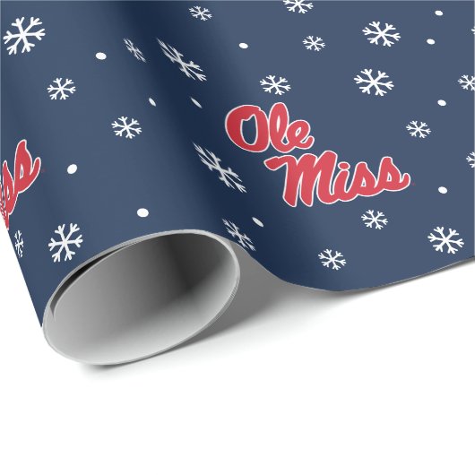 Universität Mississippi | Ole Miss Script Geschenkpapier (Rolleneckpunkt)
