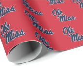 Universität Mississippi | Ole Miss Script Geschenkpapier (Rolleneckpunkt)