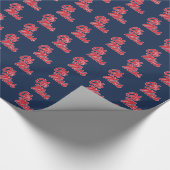 Universität Mississippi | Ole Miss Script Geschenkpapier (Ecke)