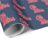 Universität Mississippi | Ole Miss Script Geschenkpapier (Rolleneckpunkt)