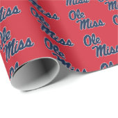 Universität Mississippi | Ole Miss Script Geschenkpapier (Rolleneckpunkt)