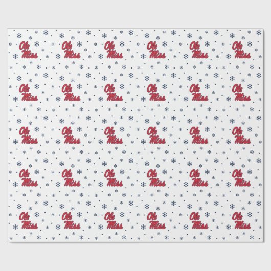 Universität Mississippi | Ole Miss Script Geschenkpapier (Flach)