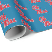 Universität Mississippi | Ole Miss Script Geschenkpapier (Rolleneckpunkt)