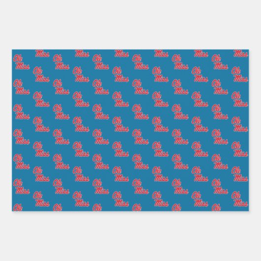 Universität Mississippi | Ole Miss Script Geschenkpapier Set (Vorderseite 2)