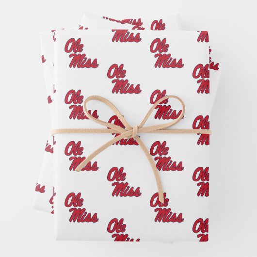 Universität Mississippi | Ole Miss Script Geschenkpapier Set (Beispiel)