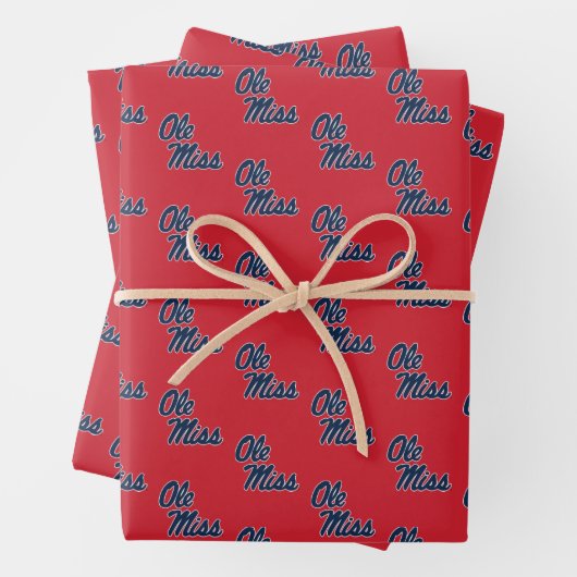 Universität Mississippi | Ole Miss Script Geschenkpapier Set (Beispiel)