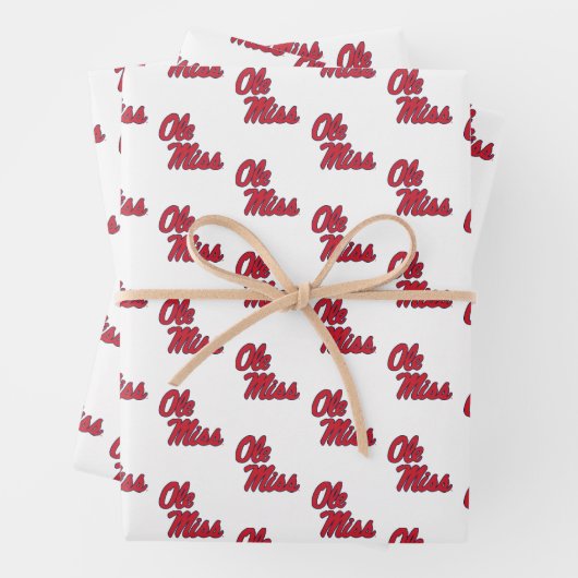 Universität Mississippi | Ole Miss Script Geschenkpapier Set (Beispiel)