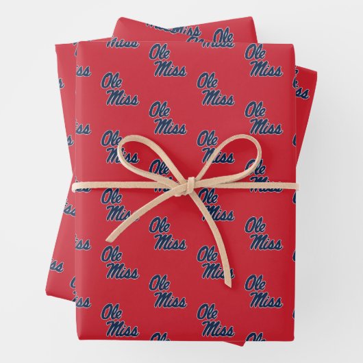 Universität Mississippi | Ole Miss Script Geschenkpapier Set (Beispiel)