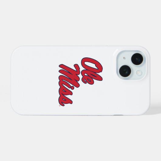 Universität Mississippi | Ole Miss Script iPhone 15 Hülle (Rückseite (Horizontal))