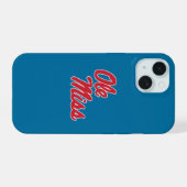 Universität Mississippi | Ole Miss Script iPhone 15 Hülle (Rückseite (Horizontal))