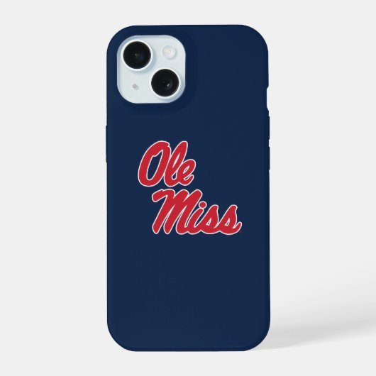 Universität Mississippi | Ole Miss Script iPhone 15 Hülle (Rückseite)