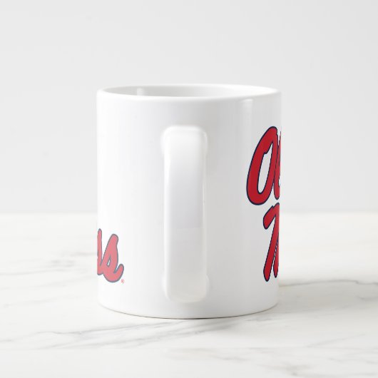 Universität Mississippi | Ole Miss Script Jumbo-Tasse (Rückseite)