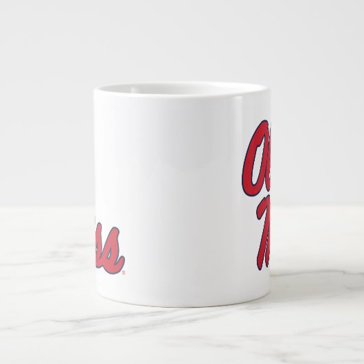 Universität Mississippi | Ole Miss Script Jumbo-Tasse (Vorderseite)