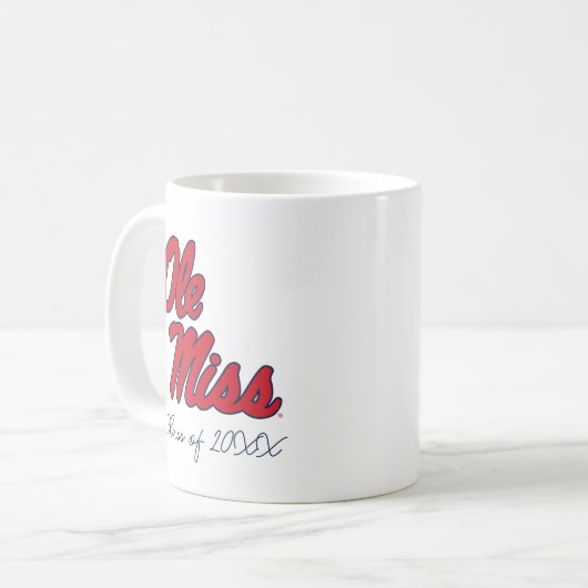 Universität Mississippi | Ole Miss Script Kaffeetasse (Vorderseite Links)