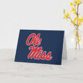 Universität Mississippi | Ole Miss Script Karte (Gelbe Blume)