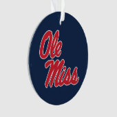 Universität Mississippi | Ole Miss Script Ornament (Vorderseite)