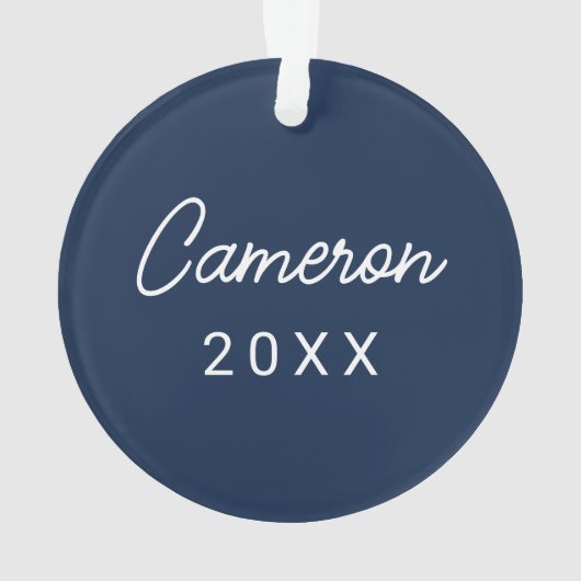 Universität Mississippi | Ole Miss Script Ornament (Rückseite)