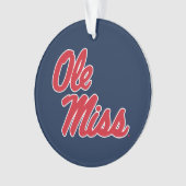 Universität Mississippi | Ole Miss Script Ornament (Vorderseite)