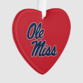 Universität Mississippi | Ole Miss Script Ornament (Vorderseite)