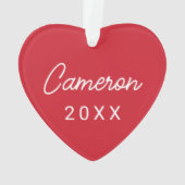 Universität Mississippi | Ole Miss Script Ornament (Rückseite)