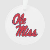 Universität Mississippi | Ole Miss Script Ornament (Vorderseite)