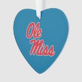 Universität Mississippi | Ole Miss Script Ornament (Vorderseite)