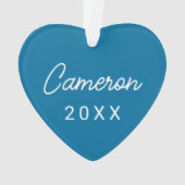 Universität Mississippi | Ole Miss Script Ornament (Rückseite)