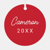 Universität Mississippi | Ole Miss Script Ornament Aus Metall (Rückseite)