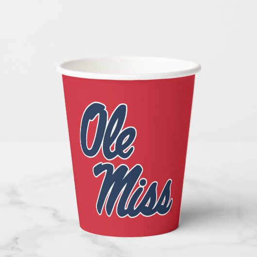 Universität Mississippi | Ole Miss Script Pappbecher (Rückseite)