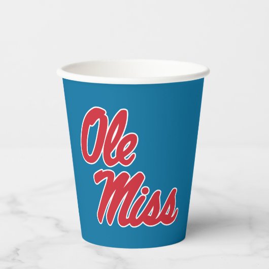 Universität Mississippi | Ole Miss Script Pappbecher (Vorderseite)