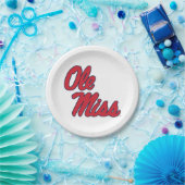 Universität Mississippi | Ole Miss Script Pappteller (Party)