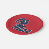 Universität Mississippi | Ole Miss Script Pappteller (Schrägansicht)