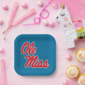 Universität Mississippi | Ole Miss Script Pappteller (Party)