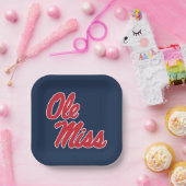 Universität Mississippi | Ole Miss Script Pappteller (Party)