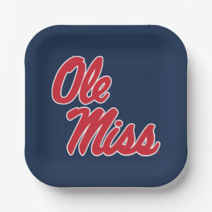 Universität Mississippi   Ole Miss Script Pappteller