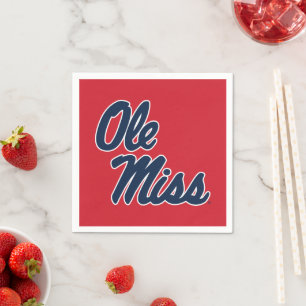 Universität Mississippi Ole Miss Script Serviette