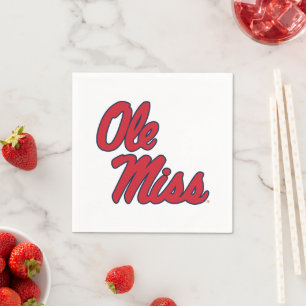 Universität Mississippi Ole Miss Script Serviette