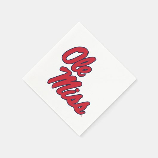 Universität Mississippi | Ole Miss Script Serviette (Ecke)
