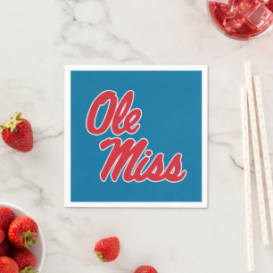 Universität Mississippi Ole Miss Script Serviette