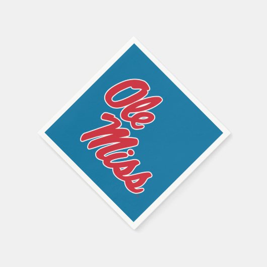 Universität Mississippi | Ole Miss Script Serviette (Ecke)