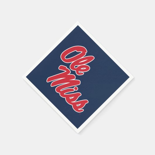 Universität Mississippi | Ole Miss Script Serviette (Ecke)