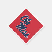 Universität Mississippi | Ole Miss Script Serviette (Ecke)