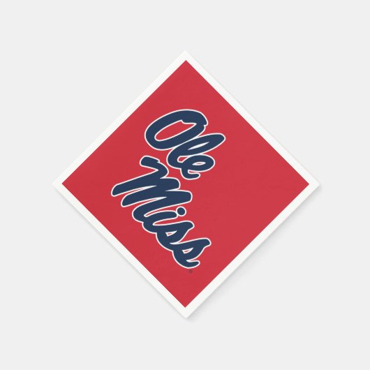 Universität Mississippi | Ole Miss Script Serviette (Ecke)