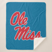 Universität Mississippi | Ole Miss Script Sherpadecke (Vorderseite)