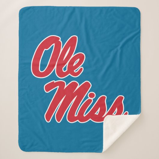 Universität Mississippi | Ole Miss Script Sherpadecke (Vorderseite)