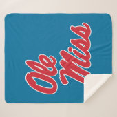 Universität Mississippi | Ole Miss Script Sherpadecke (Vorderseite (Horizontal))