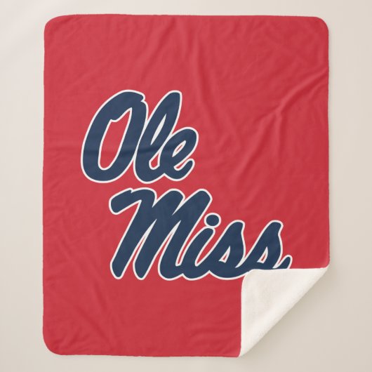 Universität Mississippi | Ole Miss Script Sherpadecke (Vorderseite)