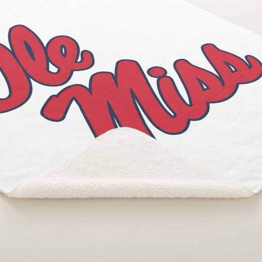 Universität Mississippi | Ole Miss Script Sherpadecke (3/4)