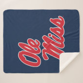 Universität Mississippi | Ole Miss Script Sherpadecke (Vorderseite (Horizontal))