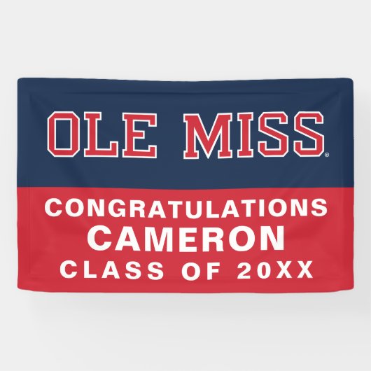 Universität Mississippi | Ole Miss Wordmark Banner (Horizontal)